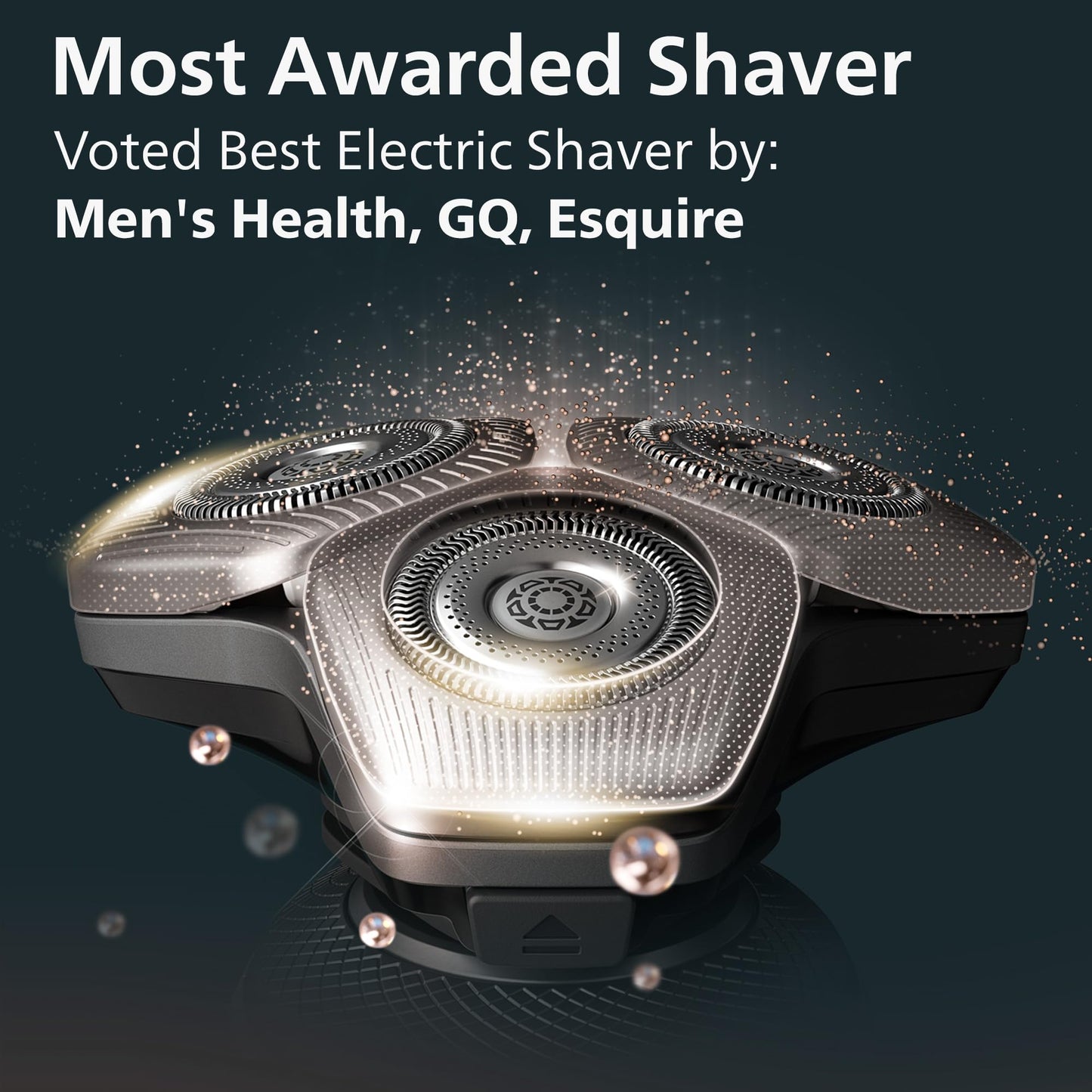 Philips Norelco S9000 Prestige Rechargeable Wet & Dry Electric Rotary Shaver with Precision Trimmer, Premium Case & Cleaning System, SP9841/84