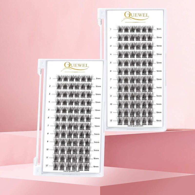 Lash Clusters - 72 Pcs DIY Individual False Eyelashes | Soft & Durable 8-16mm Mix for Home Makeup
