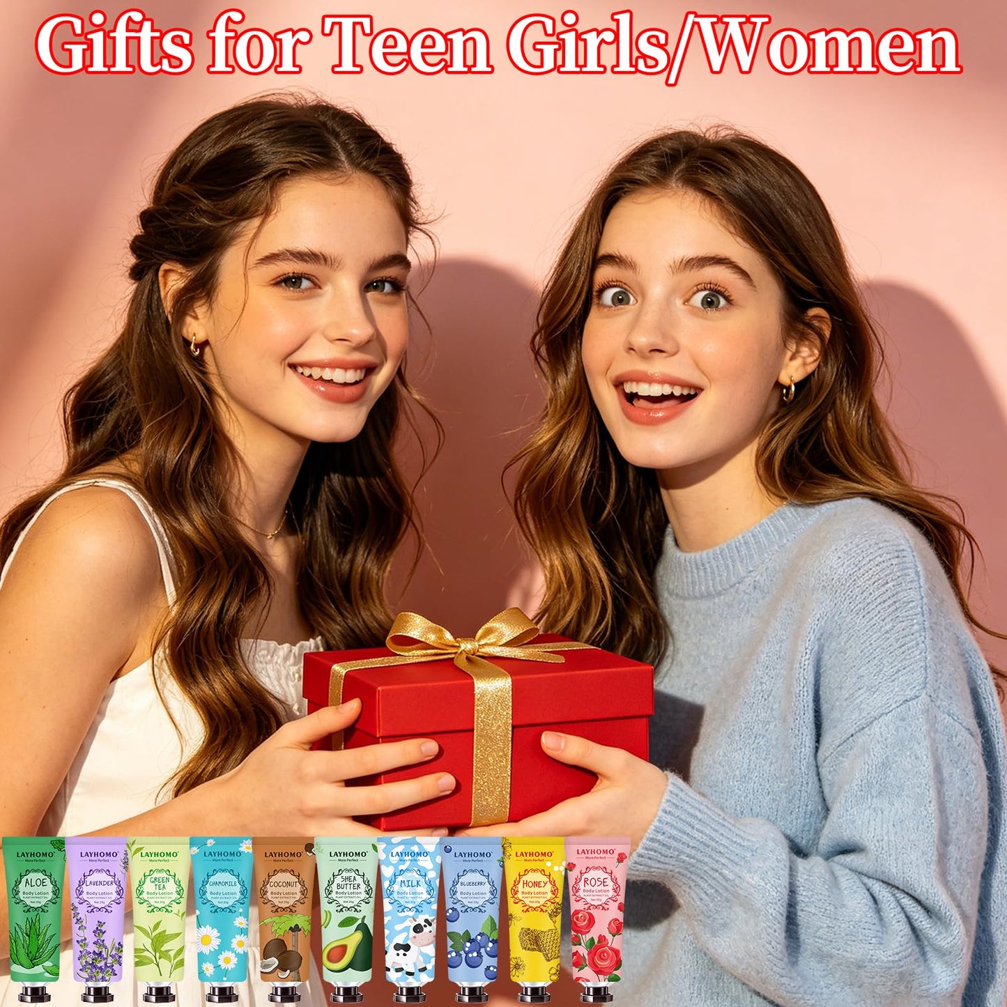 20 Pack Mini Body Lotion Gift Bulk for Dry Skin,Travel Size Small Body Cream With Shea Butter Natural Fragrance Moisturizing Body Lotion for Women Men,Gifts for Women,Gift for Her Thank You Gift