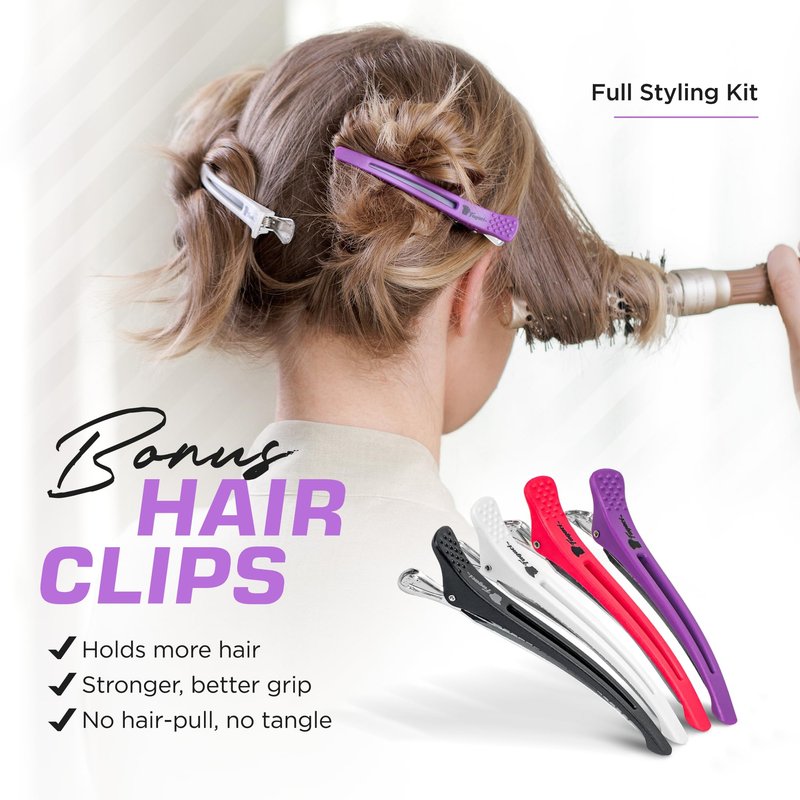 Fagaci Small Round Brush with Natural Boar Bristle for Blow Drying, Hair Styling, and Volume | Nano Technology Ceramic + Ionic for Healthy Hair