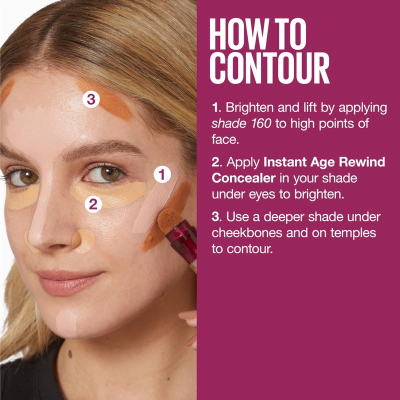 Maybelline Instant Age Rewind Eraser Dark Circles Treatment Multi-Use Concealer, 141, 1 Count (Packaging May Vary)