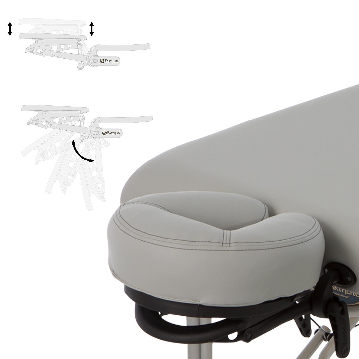 EarthLite Portable Massage Table Luna - 30" Wide, CFC Free Professional Foam, Weighs Only 29lbs, Patented, Strong Aluminum Reiki Frame (Working Weight 750lbs)