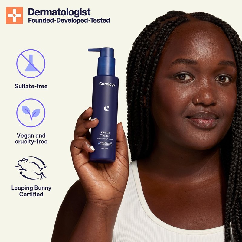 Curology Skin Care Set, Gentle Cleanser Face Wash and Gel Moisturizer Face Lotion, Fragrance Free