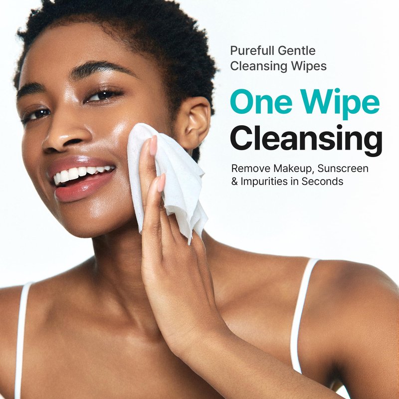 Ariul Purefull Gentle Cleansing Wipes – Soothing & Hydrating Makeup Remover Wipes, Non-Sticky Fresh Finish, Mild Acidic pH, Effective Cleansing, Korean Skincare (80 Sheets x 2 Pack)