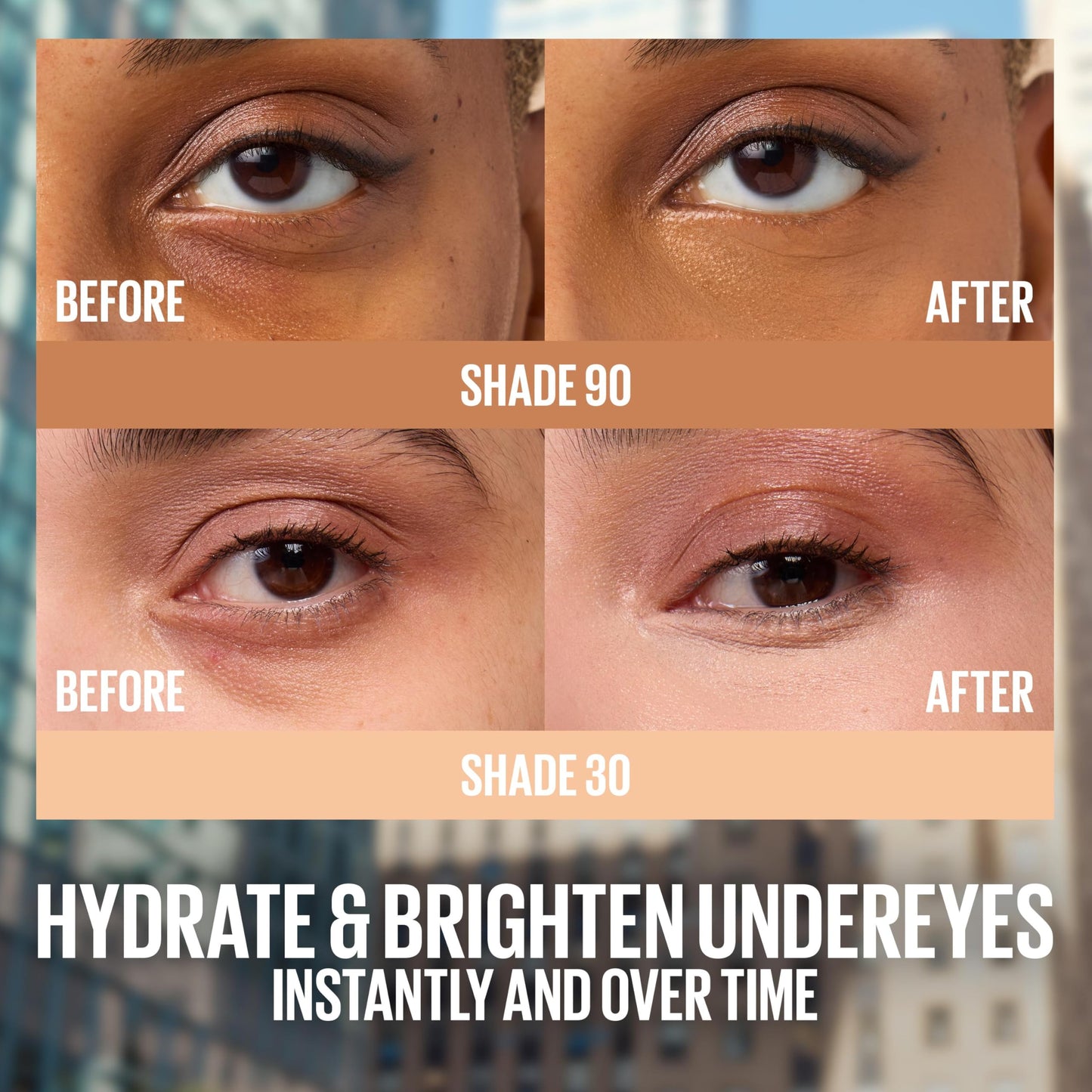 Maybelline Lifter Serum Concealer, Radiant Concealer with Full Coverage, Includes 2% Peptides + Caffeine to Hydrates & Brightens Under Eyes, 45, 1 Count