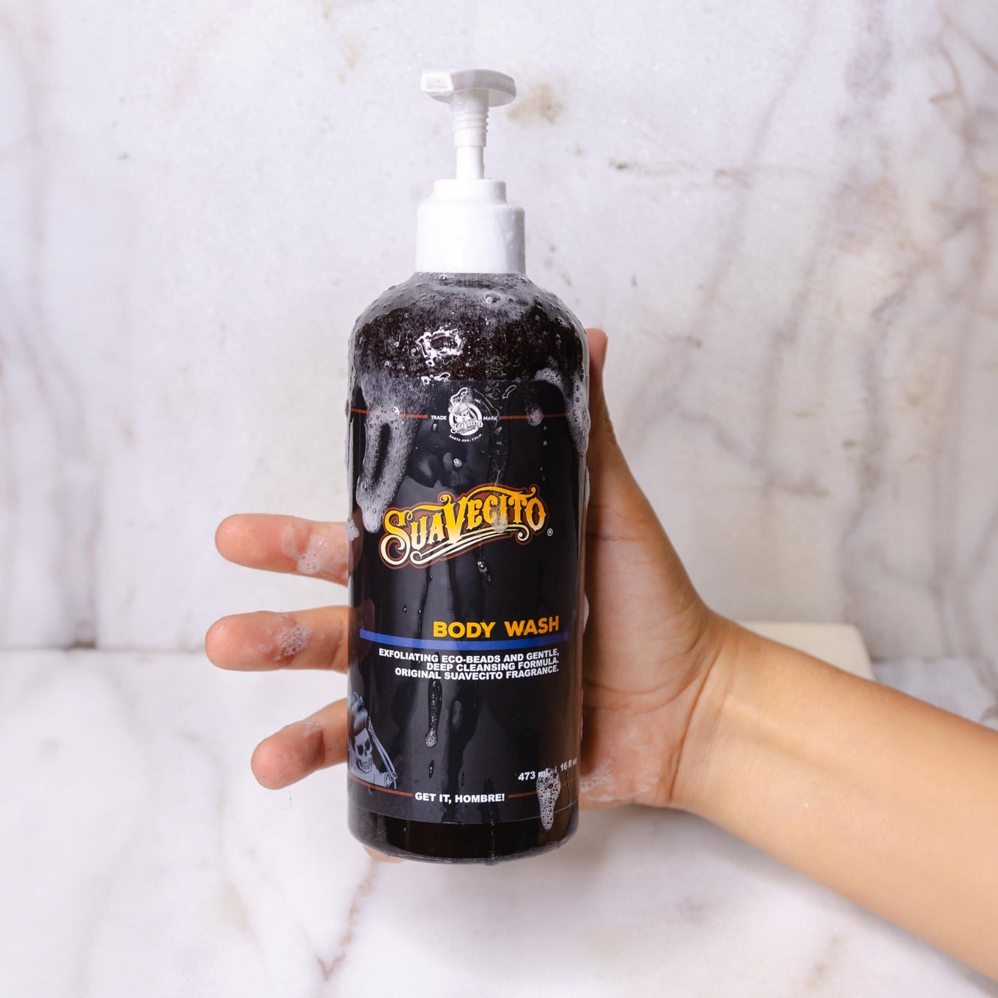Suavecito Men's Body Wash 16 oz. Exfoliating Deep Cleaning Showering Original Fragrance