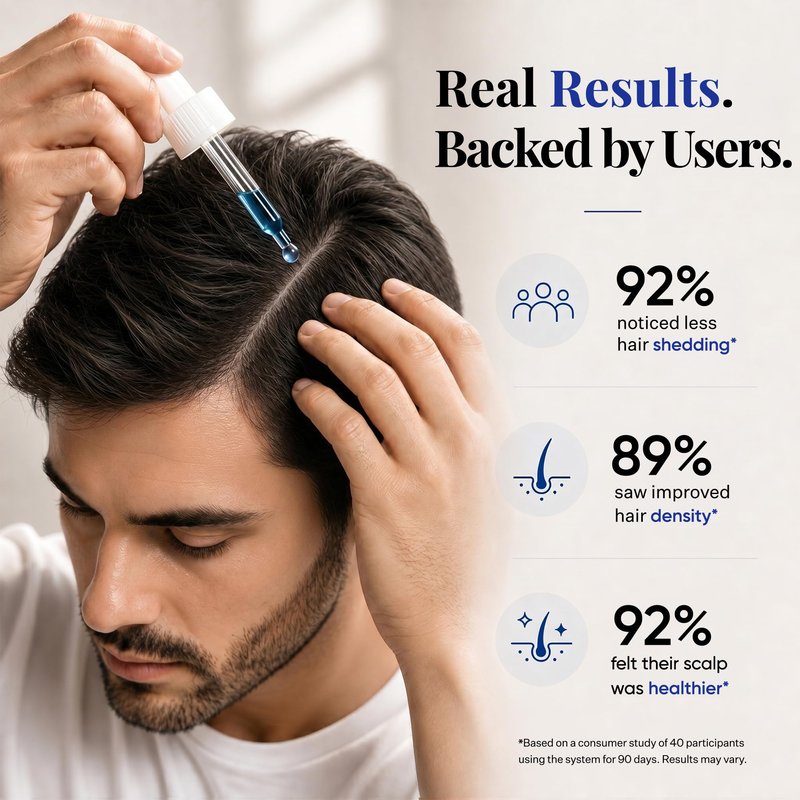 Scalp Delivery AM/PM GHK-CU Peptide, Hair Growth Serum | DHT Blocker, Stem Cells Hair Treatment with Redensyl + Capixyl + Anagain + Procapil | Multi-Peptide Serum for Hair Density | 2 x 30 mL