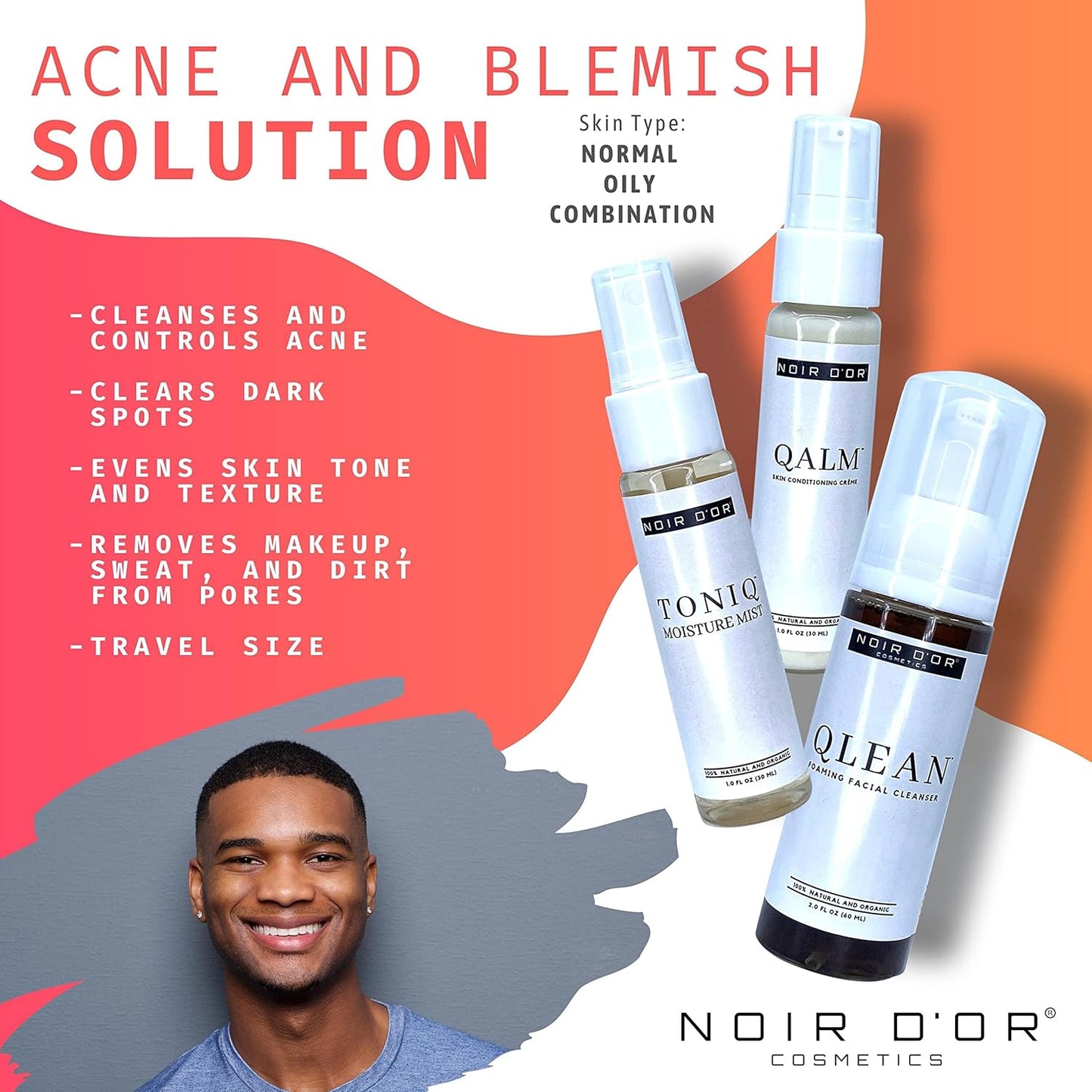 Acne Scar Treatment - Three Step Hyperpigmentation Repair Set | Normal to Oily Skin, Dark Spot Remover
