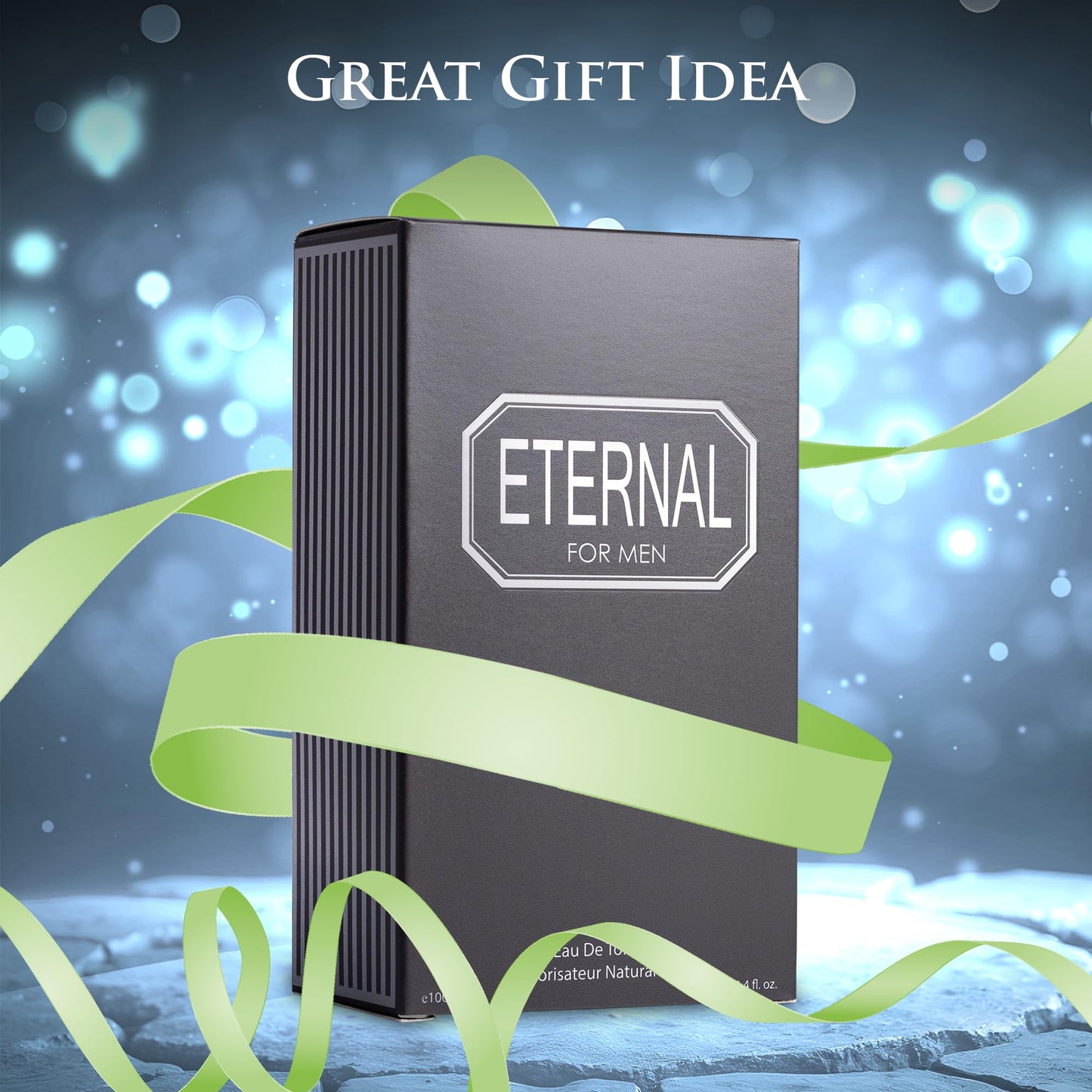 Eternal for Men - 3.4 Fluid Ounce Eau De Parfum Spray - Refreshing Citrusy & Floral Top Notes with Subtle Woody Undertones Smell Fresh All Day Long Gift for All Occasions, Parfume for Men 100ml