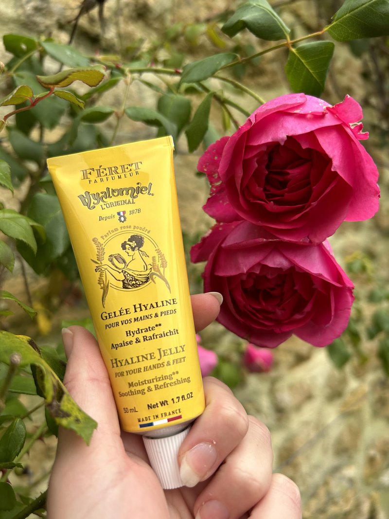 Feret Parfumeur Le Hyalomiel Gel Moisturizer – Rose Poudré – Hydrating Skincare with Organic Honey – Soothing Gel for Dry, Cracked Hands, Feet & Skin – Made in France – 50ml / 1.7oz