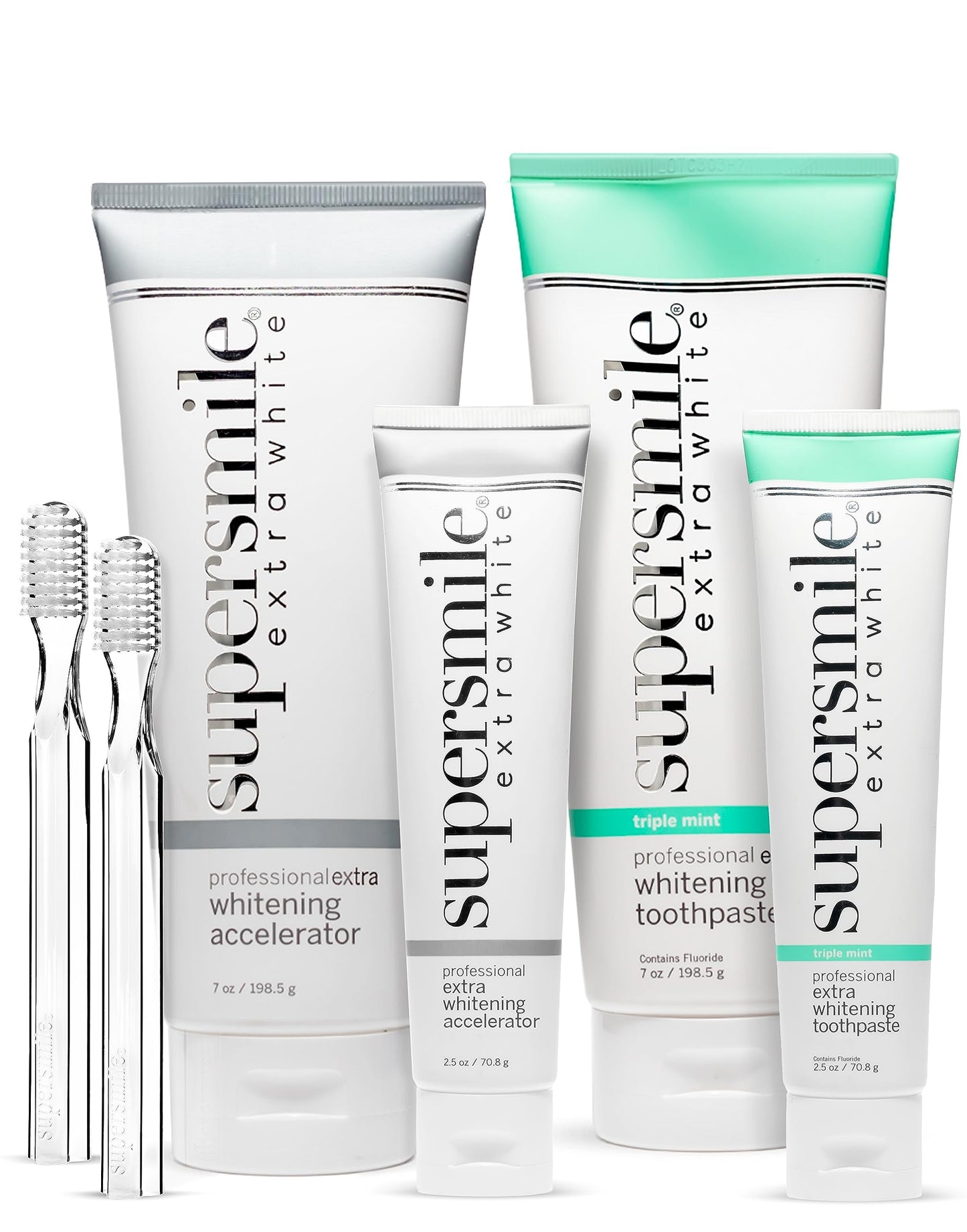 Supersmile Extra White Large & Small System with 2 Toothbrushes