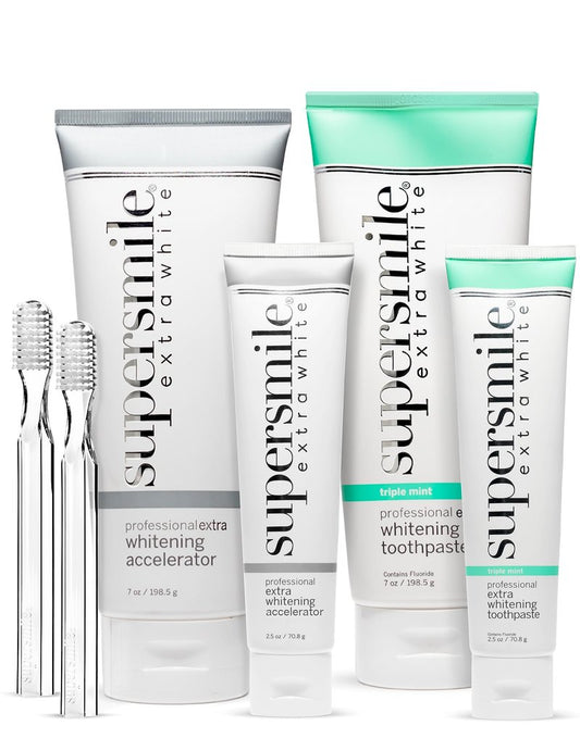 Supersmile Extra White Large & Small System with 2 Toothbrushes