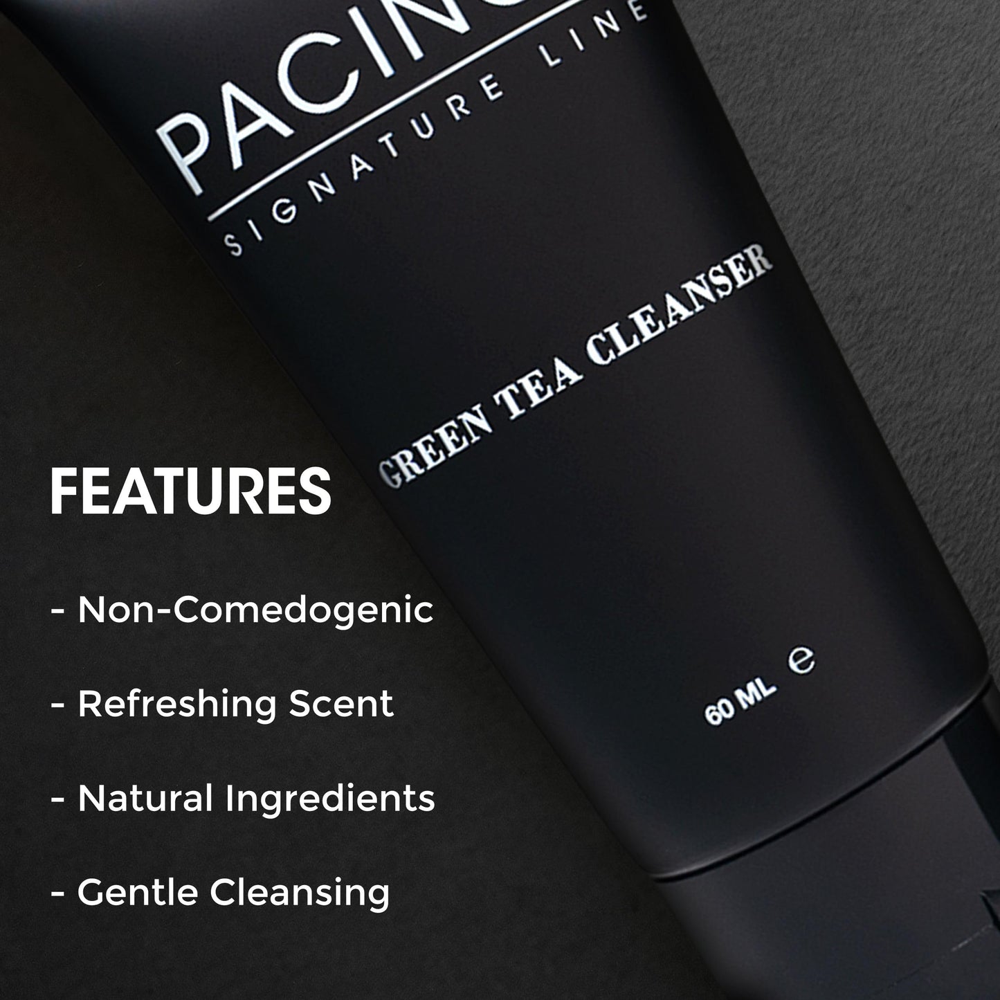 Pacinos Green Tea Cleanser - Gentle Facial Cleanser - Nourishing Antioxidant Face Wash for Balanced Skin