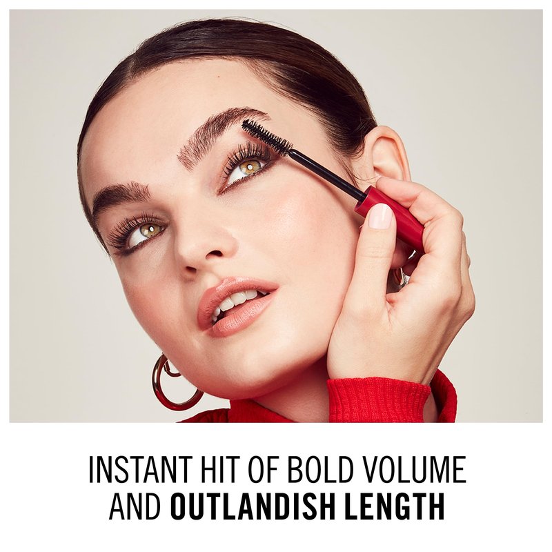 Rimmel London Wonder'Volume Thrill Seeker, 001 Extreme Black, Mascara, Bold Volume, Lengthening, Weightless Feel, Doesn't Clump, Smudge-Free, 0.30oz
