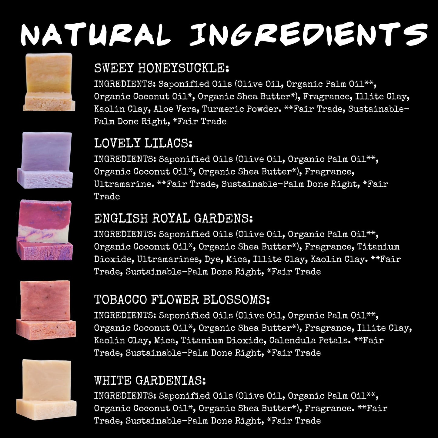 Bluebyrd Soap Handmade Bar Set for Women – 5 PC Fresh Fruity Scents: Cherry Almond, Pear, Cucumber Melon, Mango, Coconut – Natural Soaps – Great for Anniversary & Wedding Gifts – Gift Ready Boxed Set