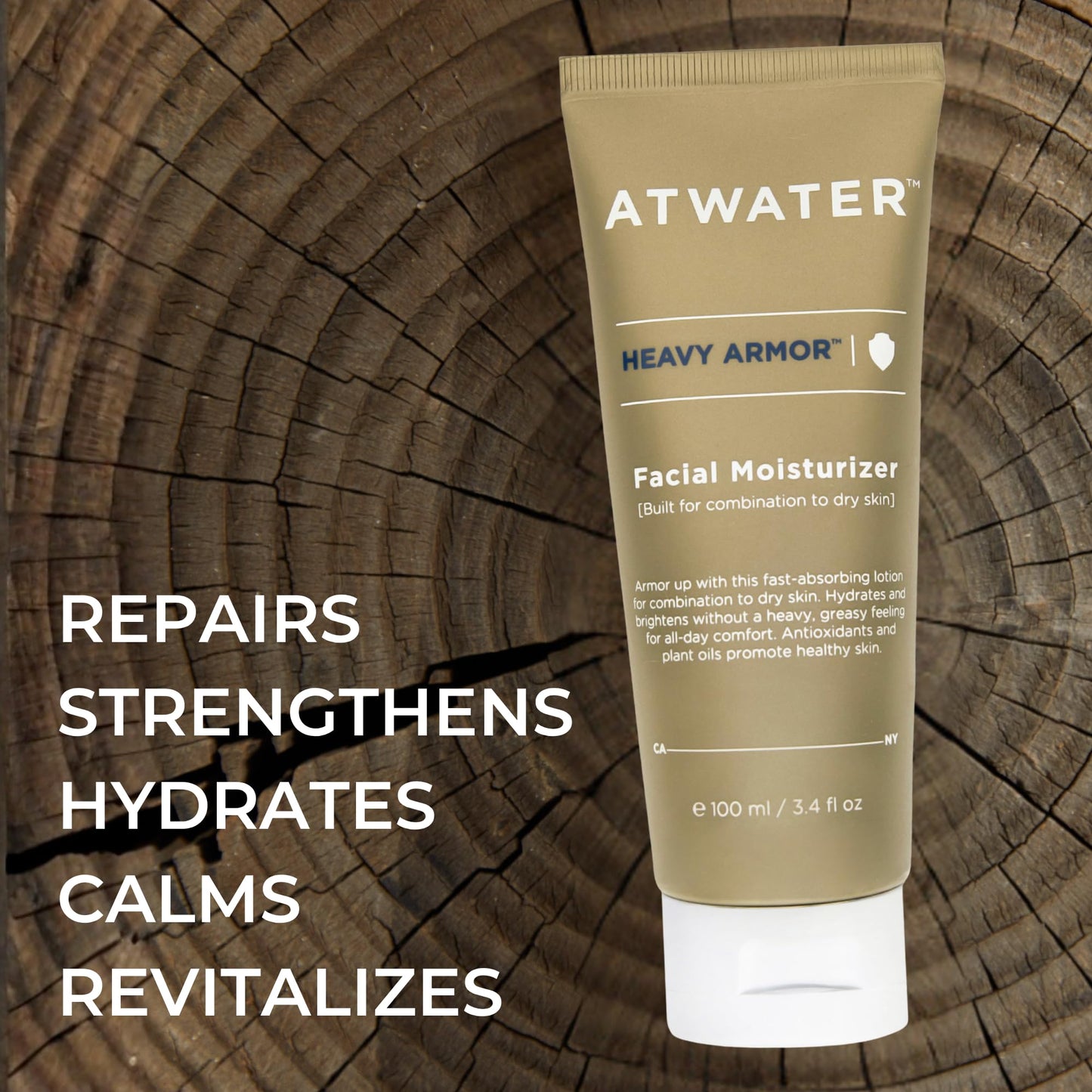 ATWATER Men's Intensive Face Moisturizer for Dry Skin, 3.4 oz