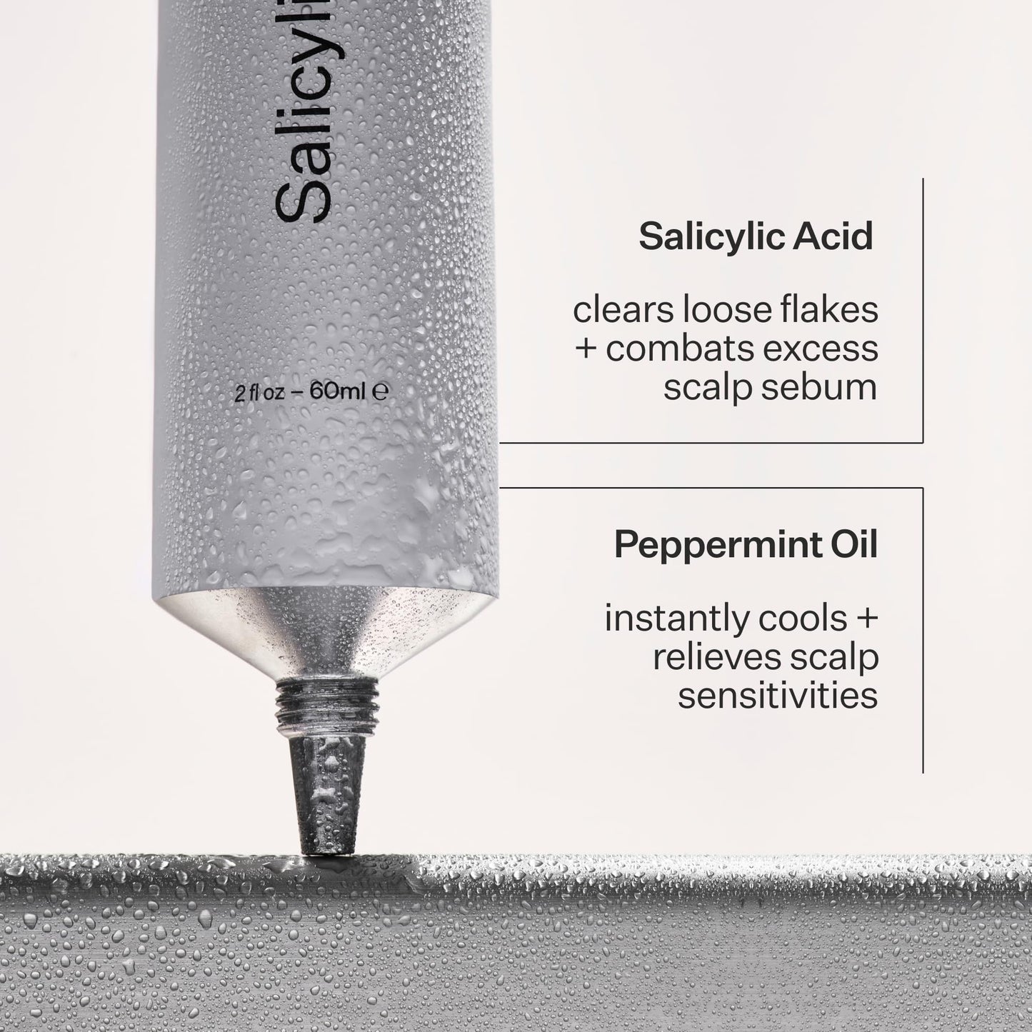 Act+ Acre Cold Processed Salicylic Acid Exfoliator | For Loose Flakes, Excess Oil, Scalp Build-Up | Salicylic Acid, Papaya, Peppermint | Balance, Soothe | Vegan, Color Safe, Fragrance-Free | 2 Fl Oz