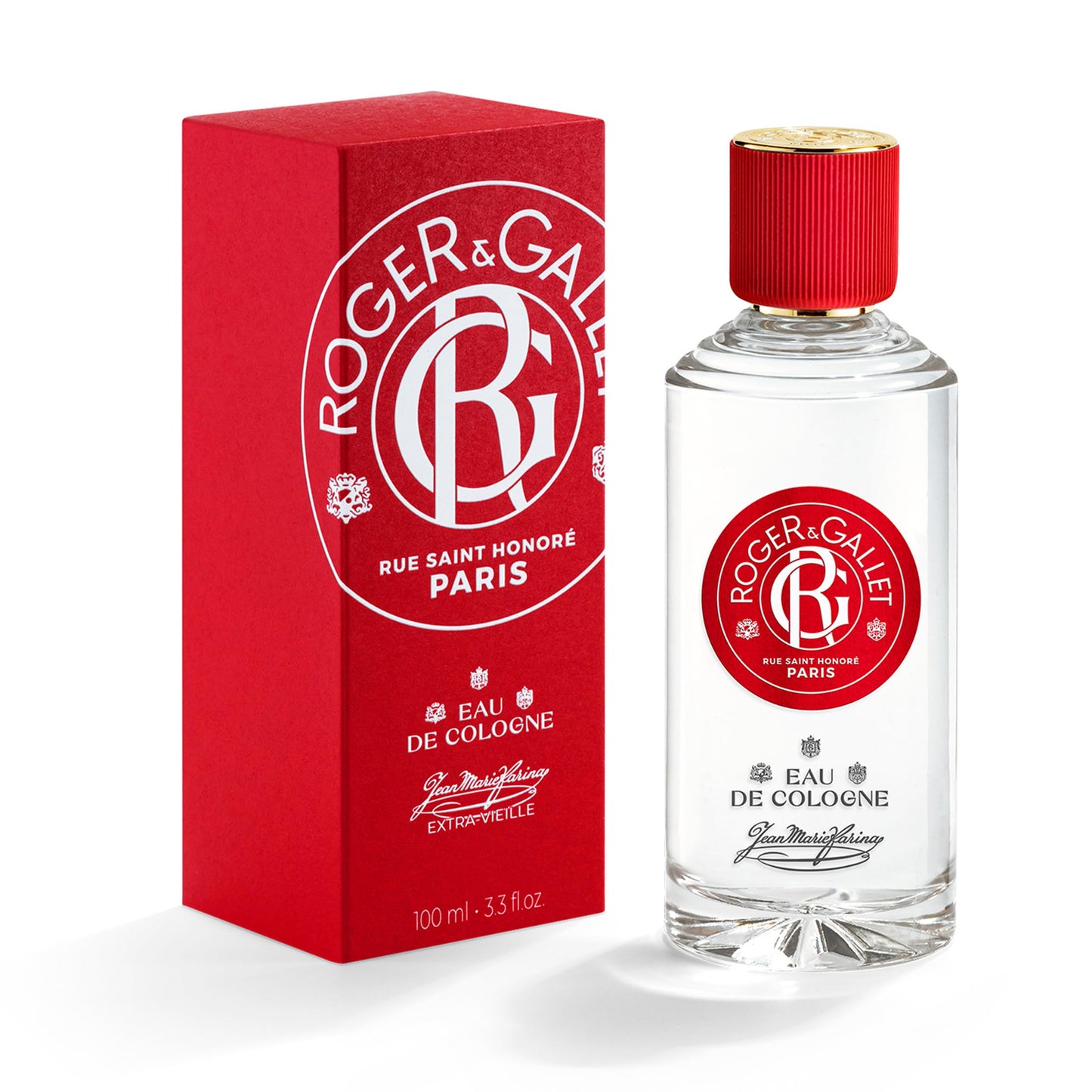 ROGER & GALLET Wellbeing Fragrant Water Spray – Light Eau Fraîche Body Mist with Natural Origin Ingredients, Refreshing Everyday Fragrance for Women (Jean Marie Farina | 3.3 Oz.)