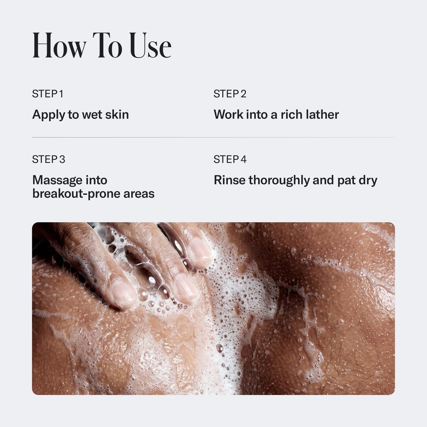 Geologie Acne Control Body Wash | Fresh Eucalyptus | 2% Salicylic Acid + 1.5% Glycolic Acid | Clears Body Acne & Prevents Breakouts | For Men & Women | No Benzoyl Peroxide | 8.4 oz