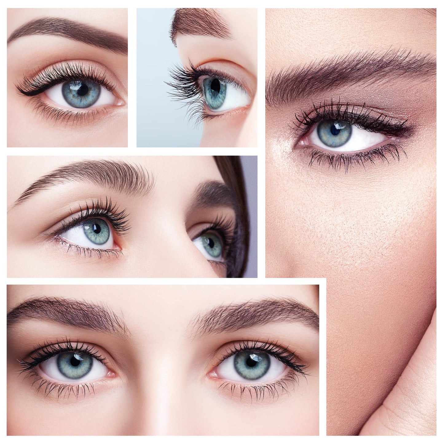Beauty7 Mixed Volume Under Bottom Lower Individual False Eyelash Extension Tray Matte Synthetic Mink Curl J 0.1mm Thickness 5/6/7mm Length