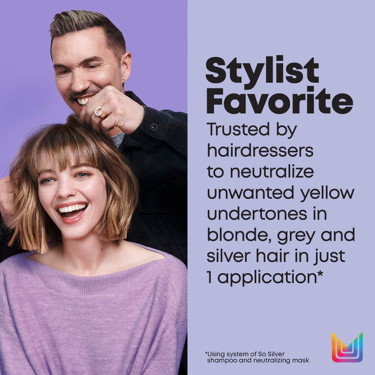 MATRIX Total Results So Silver Color Depositing Purple Shampoo For Neutralizing Yellow Tones | Tones Blonde & Silver Hair | For Color Treated Hair