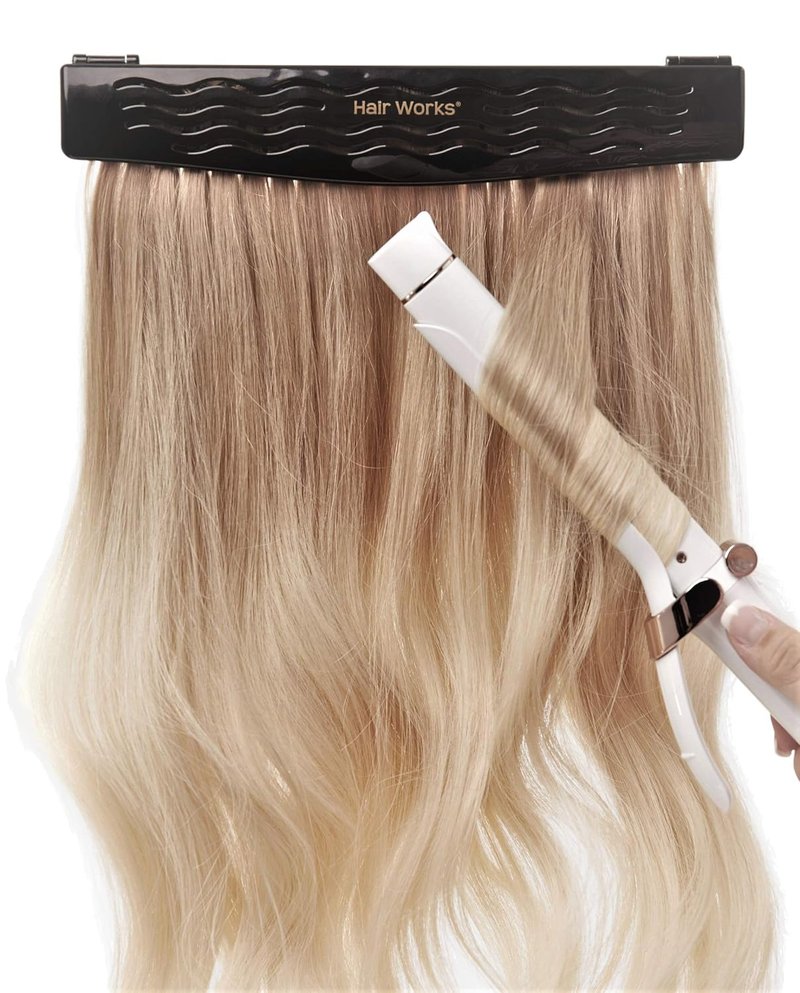 4-in-1 Hair Extension Holder Caddy - Securely Store & Style Extensions | Black