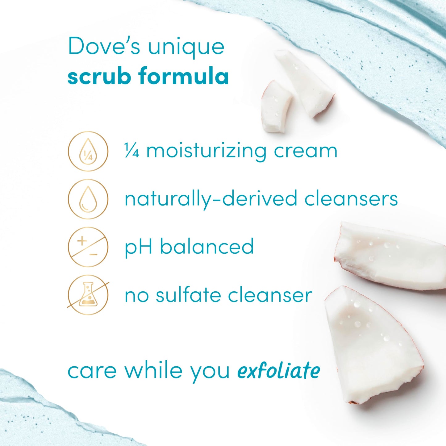 Dove Body Scrub Coconut & Lime, 15 oz
