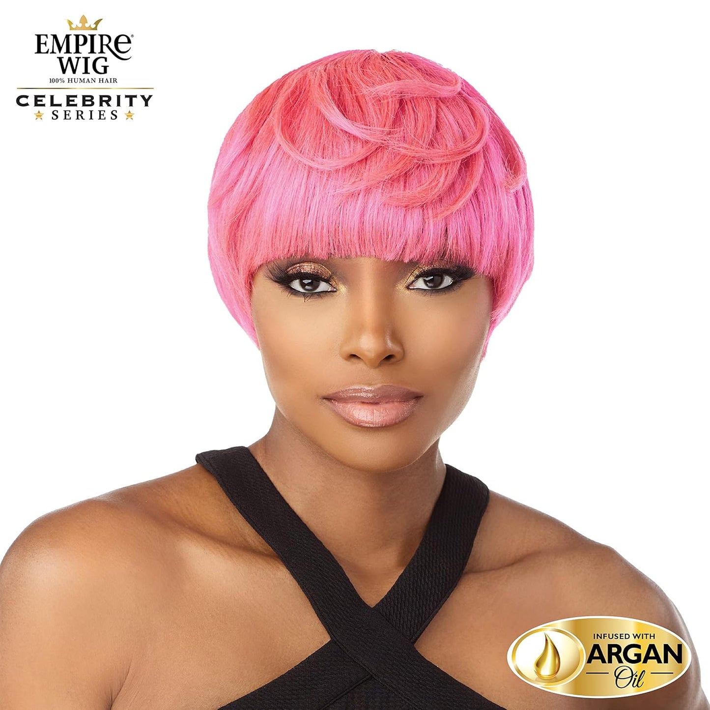 Sensationnel Empire Human Hair Wig - Cia Celebrity Inspired Pre-Styled Salon Cut | T2/27 Color