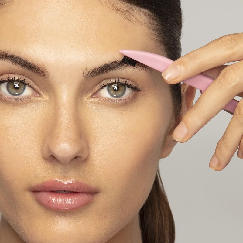 Tweezerman Brow Sculpting Set - Exclusive Tea Rose Tweezers & Brush