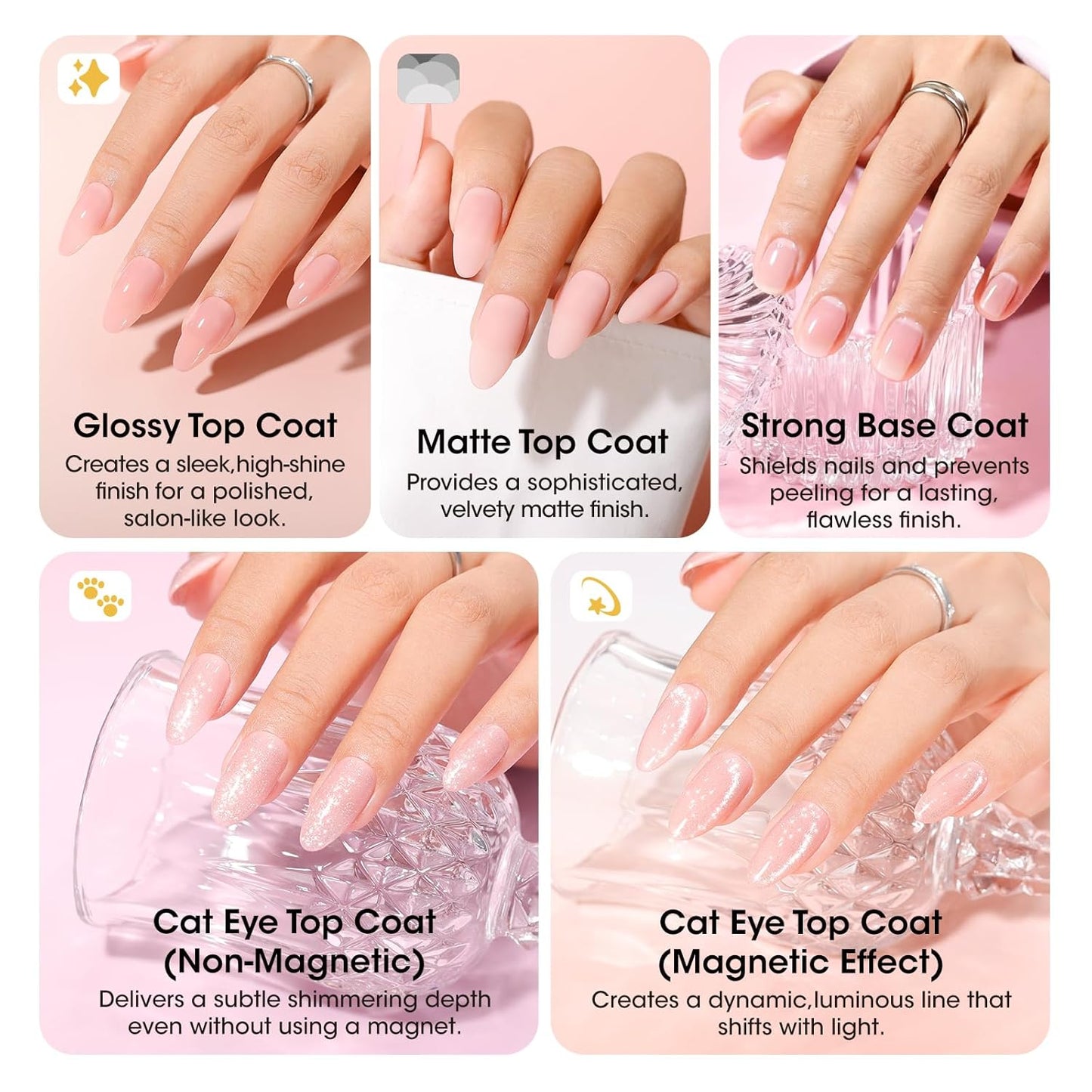 GELLEN 24pcs Gel Nail Polish Set - 20 Colors UV Gel Polish with Base & Top Coat | Hema Free, Perfect for All Seasons