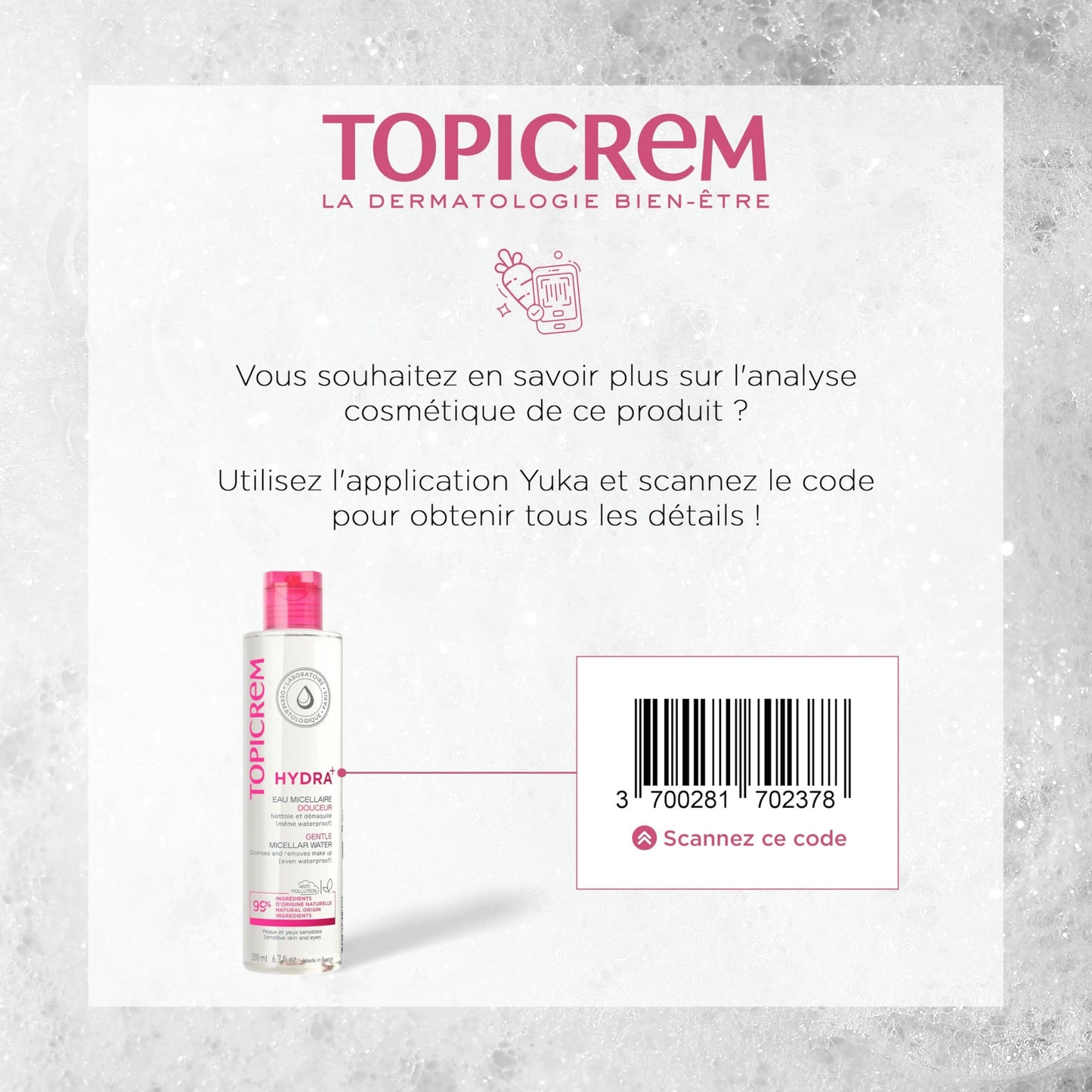 Topicrem Essentials Gentle Cleansing Water Face & Eyes 200 Ml