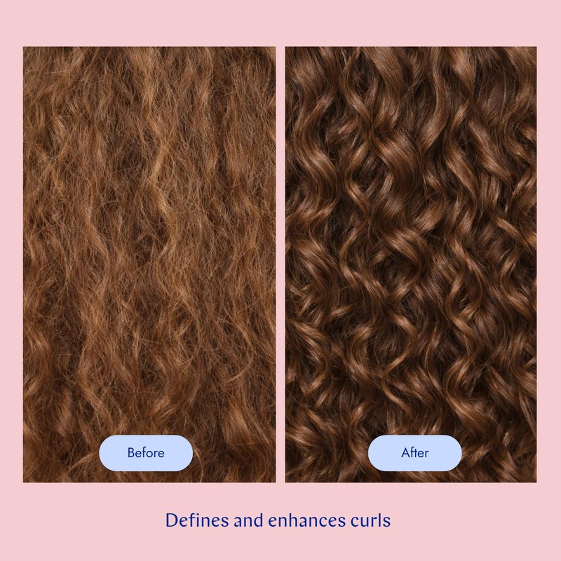 By Veira, Curl Hair Mask 6.8 Fl Oz, Gently Cleanses & Defines Curly Wavy Hair, Reduces frizz & Increases shine, Color preserving, 100% vegan & Sulfate/Silicone free