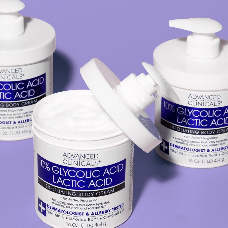 10% Glycolic Acid & Lactic Acid Lotion - Exfoliating Moisturizer with Hyaluronic Acid | 2-Pack for Smooth, Even Skin Texture