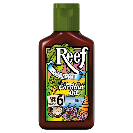 Reef Dark Sun Tan Oil Coconut 125ml (SPF6)