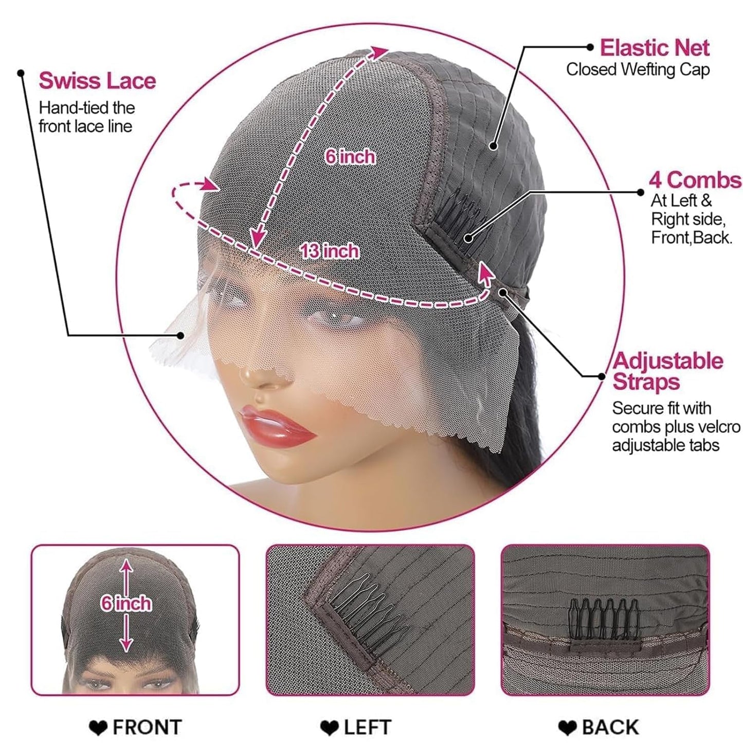 ANDRIA 13x4 HD Lace Front Wigs Body Wave Glueless Pre Plucked Lace Frontal Wigs For Black Women 250 density Loose Wave Synthetic Lace Front Wig With Baby Hair 26 Inch (Light Blonde)