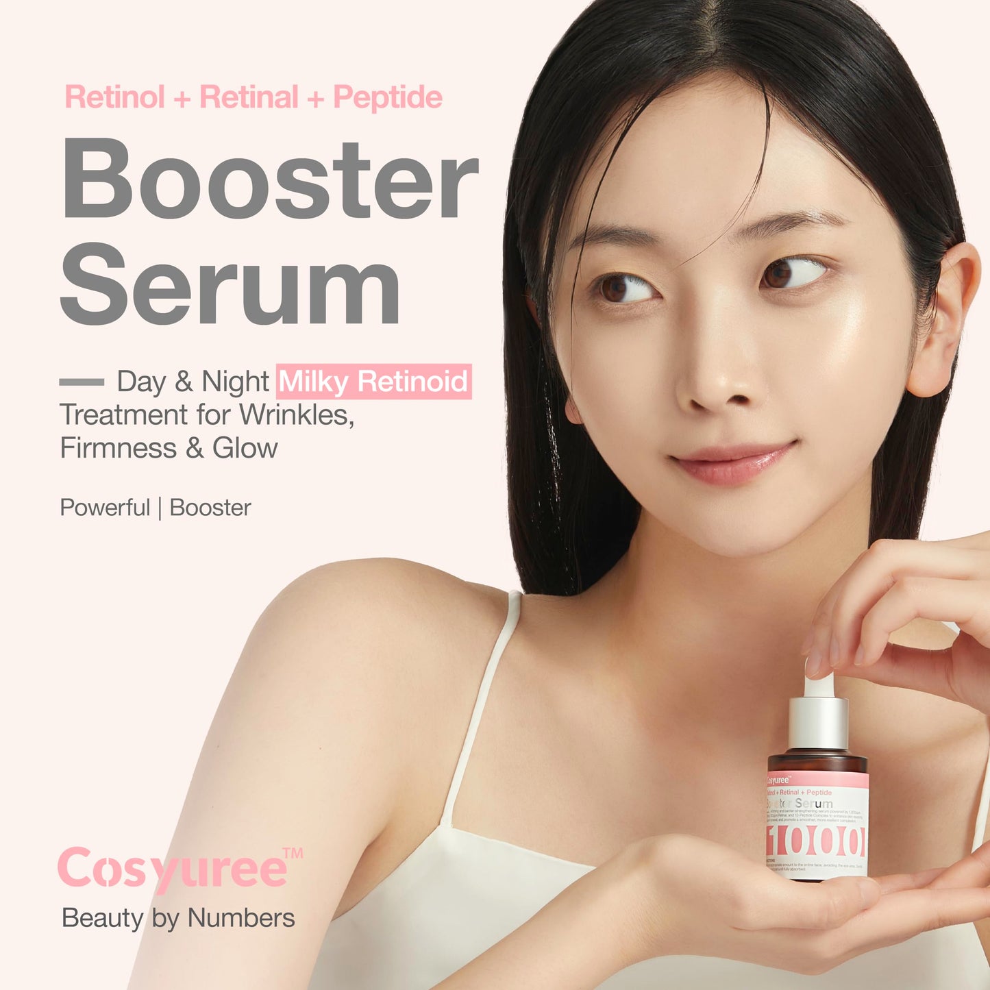 Cosyuree Retinol + Retinal Glow Deep Dive Serum,Dual-Retinoid Glow Booster with Peptides, Texture-Smoothing Hydration, Fragrance-Free, 30ml (1.01 fl oz)