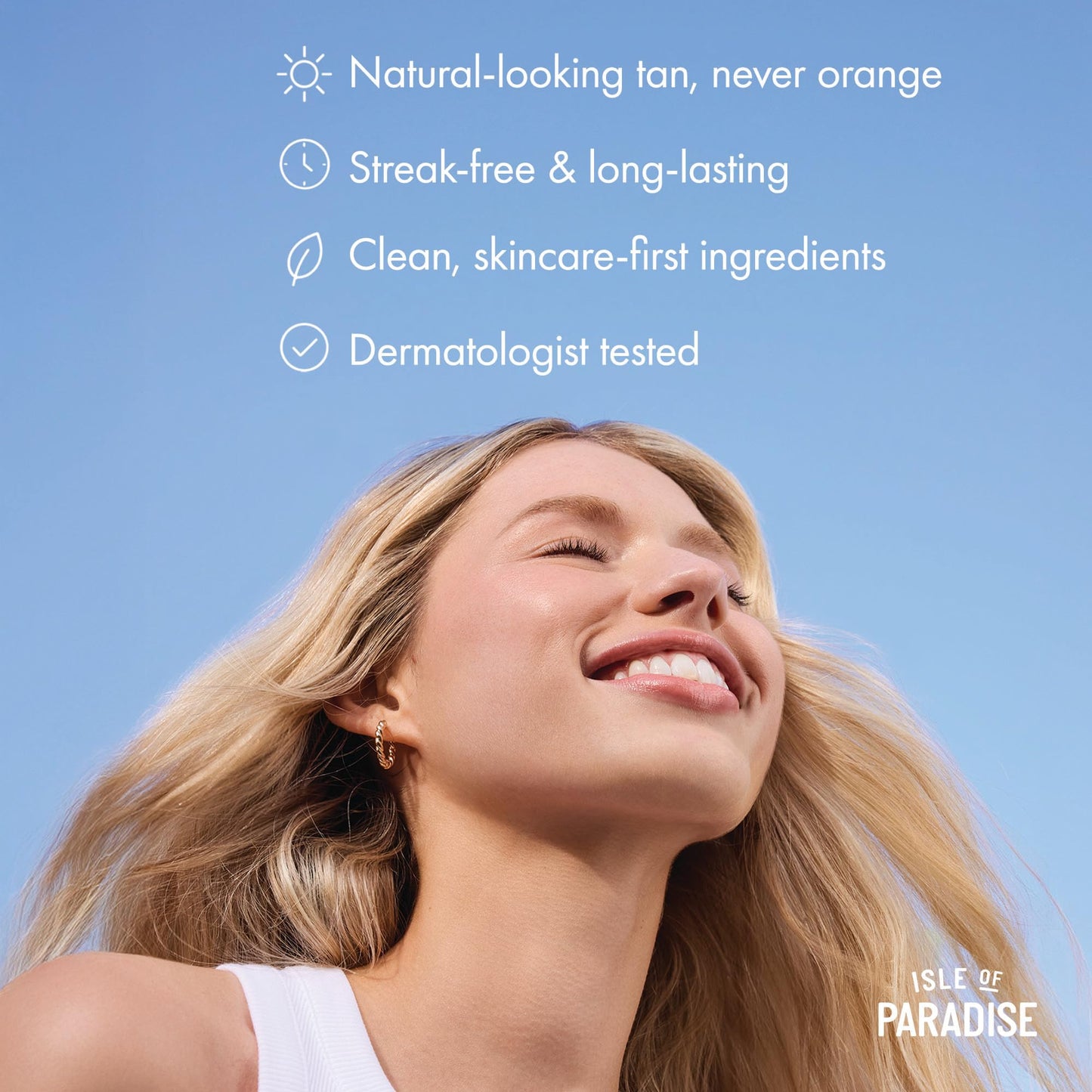 Isle of Paradise Sunny Serum, Liquid Bronzer, Wash-Off Formula with Illuminating & Hydrating Skincare Ingredients for Natural-Looking Radiance, 1.01 fl. Oz