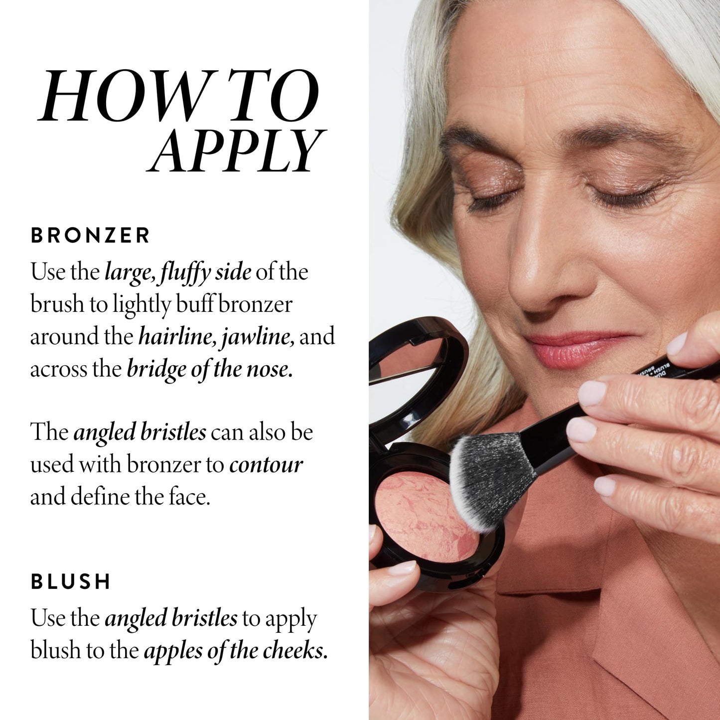 Baked Blush-n-Bronze, Earthy Bronze + Dual-Ended Blush + Bronzer Brush