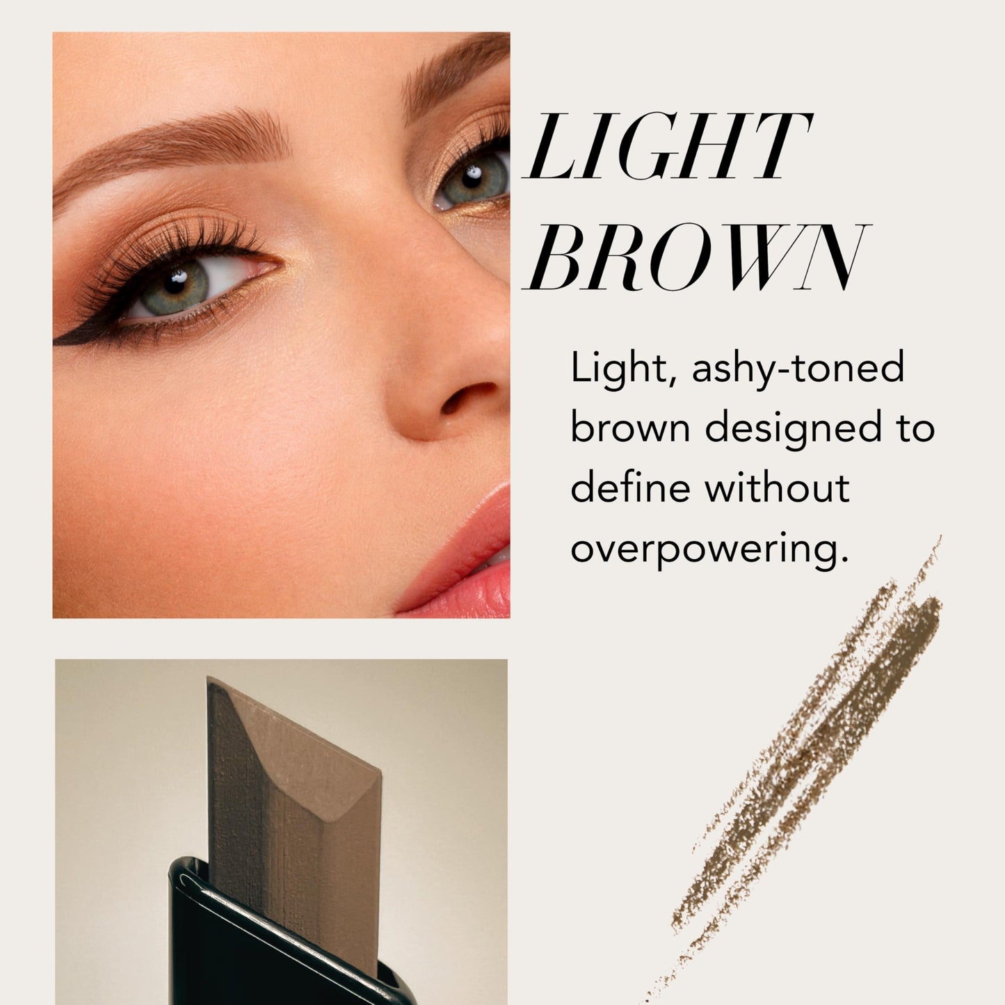 Xtreme Lashes Arch Defining Brow Pencil, Light Brown, Waterproof, Smudge-Proof, Long-Lasting Makeup, Vegan, Angled Tip Eyebrow Pencil with Spoolie Brush