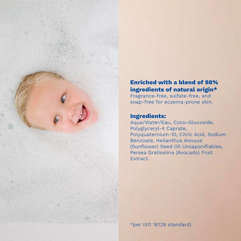 Mustela Stelatopia Foam Shampoo for Eczema-Prone Baby Skin - Natural Avocado & Sunflower Oil | 5.07 fl. oz.