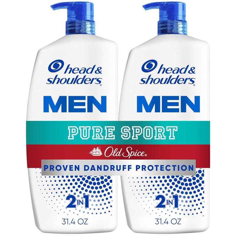 Head & Shoulders Men's Anti-Dandruff Shampoo & Conditioner - 1% Pyrithione Zinc | 31.4 fl oz Twin Pack