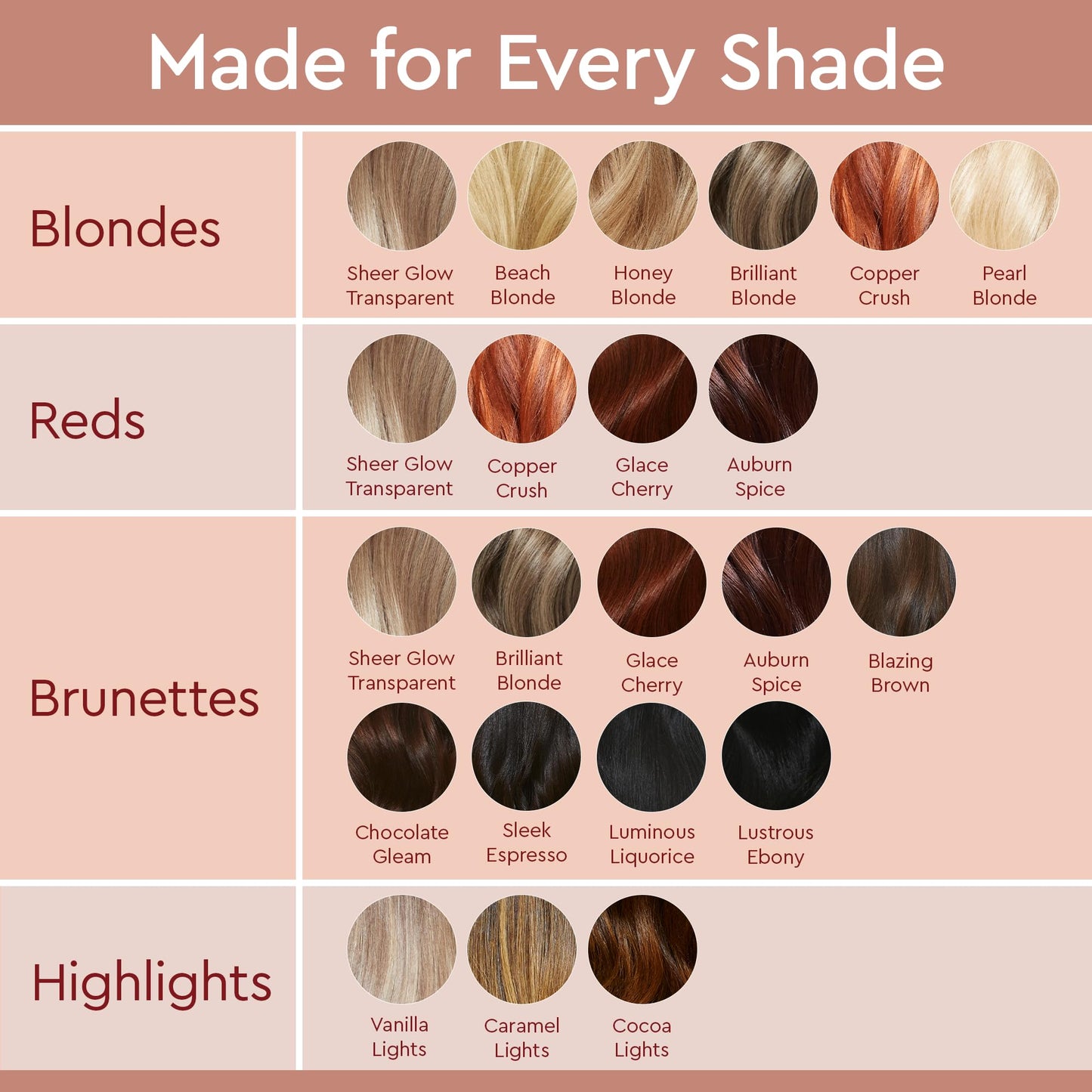 Glaze Auburn Spice Color Conditioning Gloss and Mirror Shine Spray Bundle - For Light-Medium Brown & Natural Red Hair
