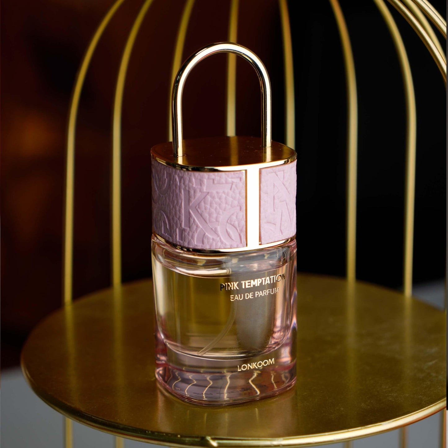 Lonkoom Lock Pink Temptation Perfumes for Women, Floral Woody Eau De Parfum Spray Long-Lasting Fragrance Ladies Perfume 1.7 Fl Oz/50ml, Notes of Bergamot Jasmine Vanilla Cedarwood Musk