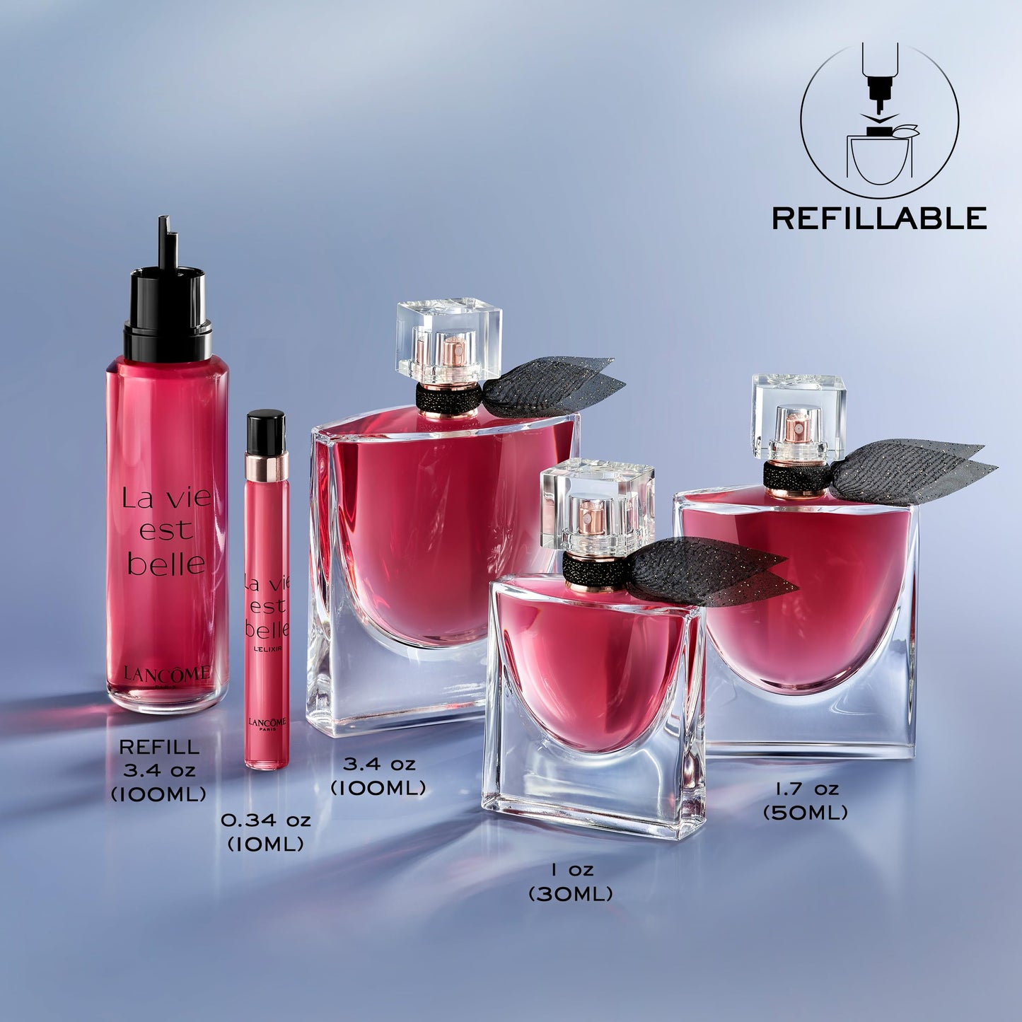 Lancôme La Vie Est Belle L'Elixir Eau de Parfum - Long Lasting Fragrance with Raspberry, Violet & Cocoa Butter - Floral Women's Perfume - 1.7 Fl Oz