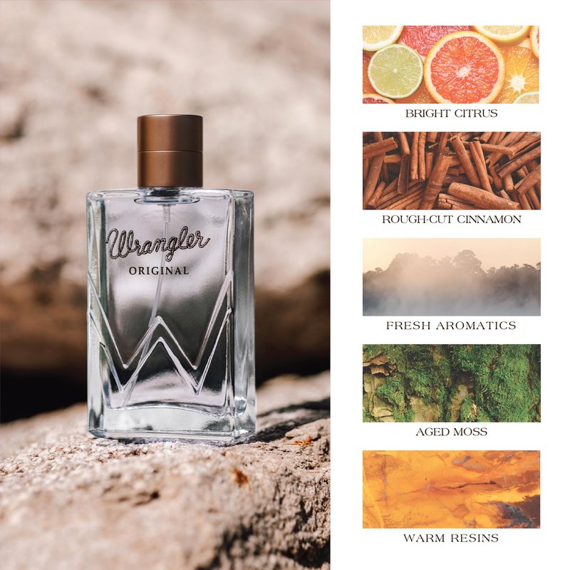 Tru Western Wrangler Original Men’s Cologne Spray, Grapefruit, Mandarin, Lavender, Cinnamon, Patchouli, Vetiver & Warm Resin Notes, 2.5 fl oz (74 ml)