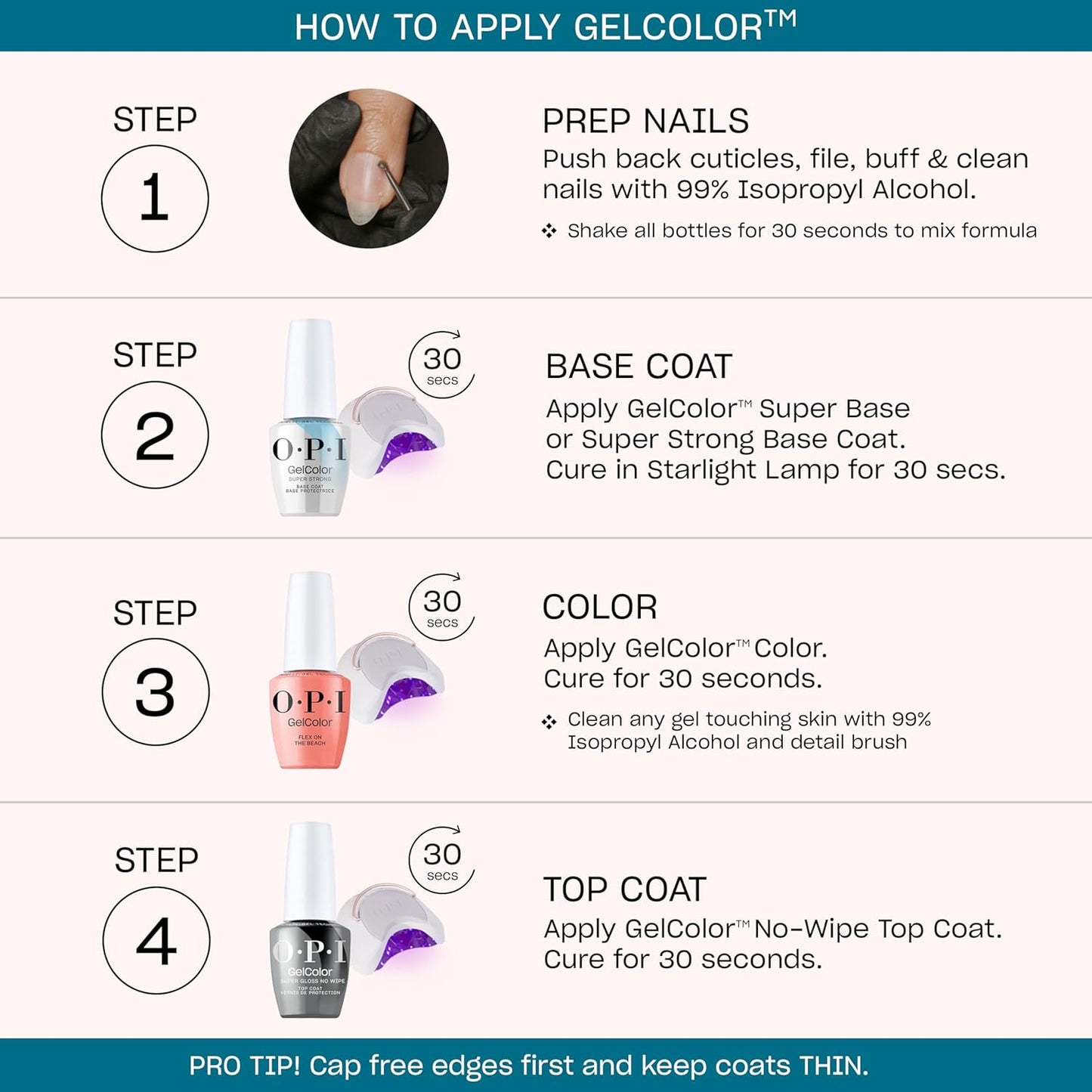OPI GelColor Gel Nail Polish - White, Gray & Black Shades | Salon-Quality Shine & Long-Lasting Wear | 0.5 Fl Oz