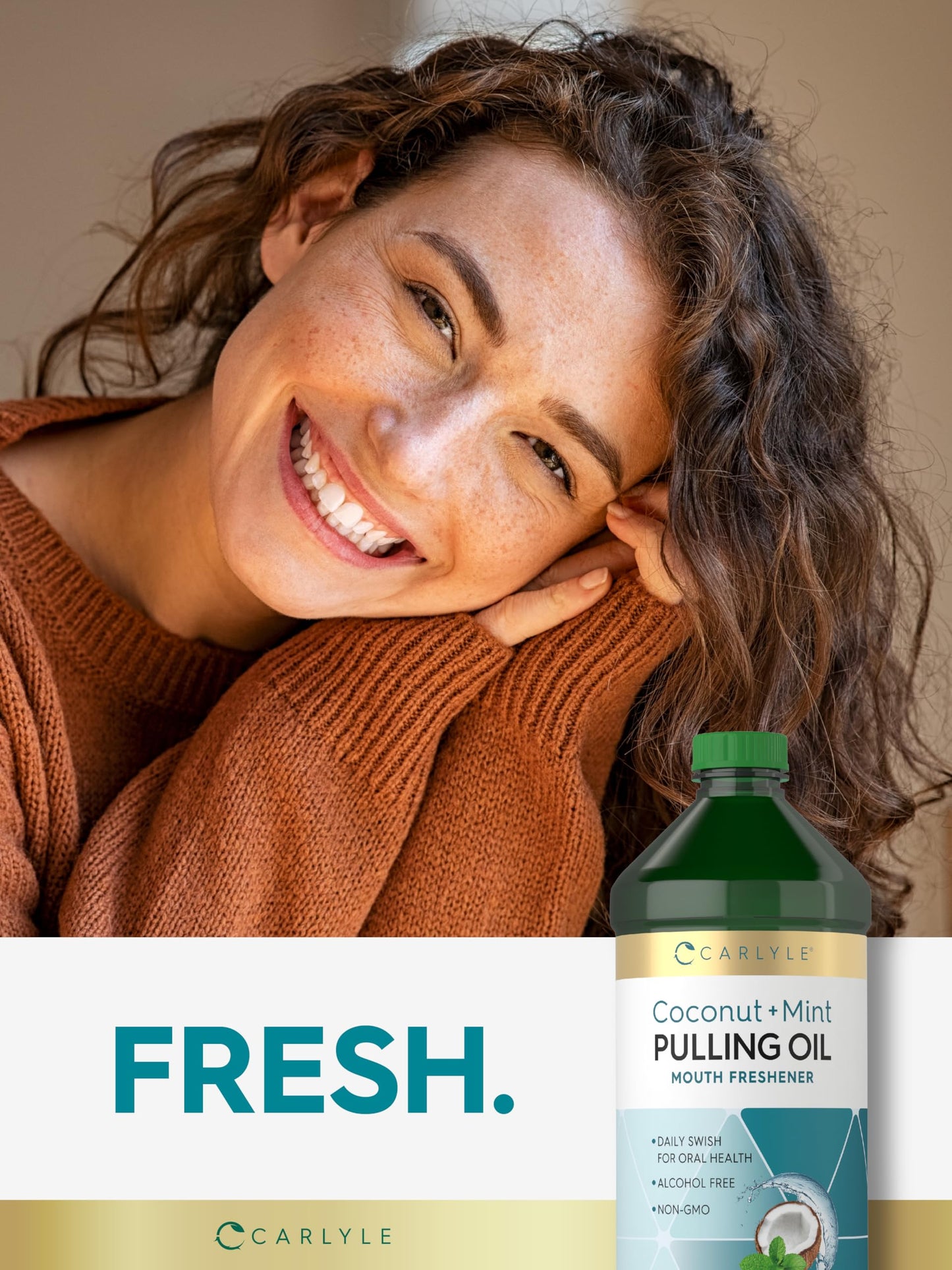 Carlyle Pulling Oil for Teeth & Gums | 16 Fl Oz (Pack of 2)