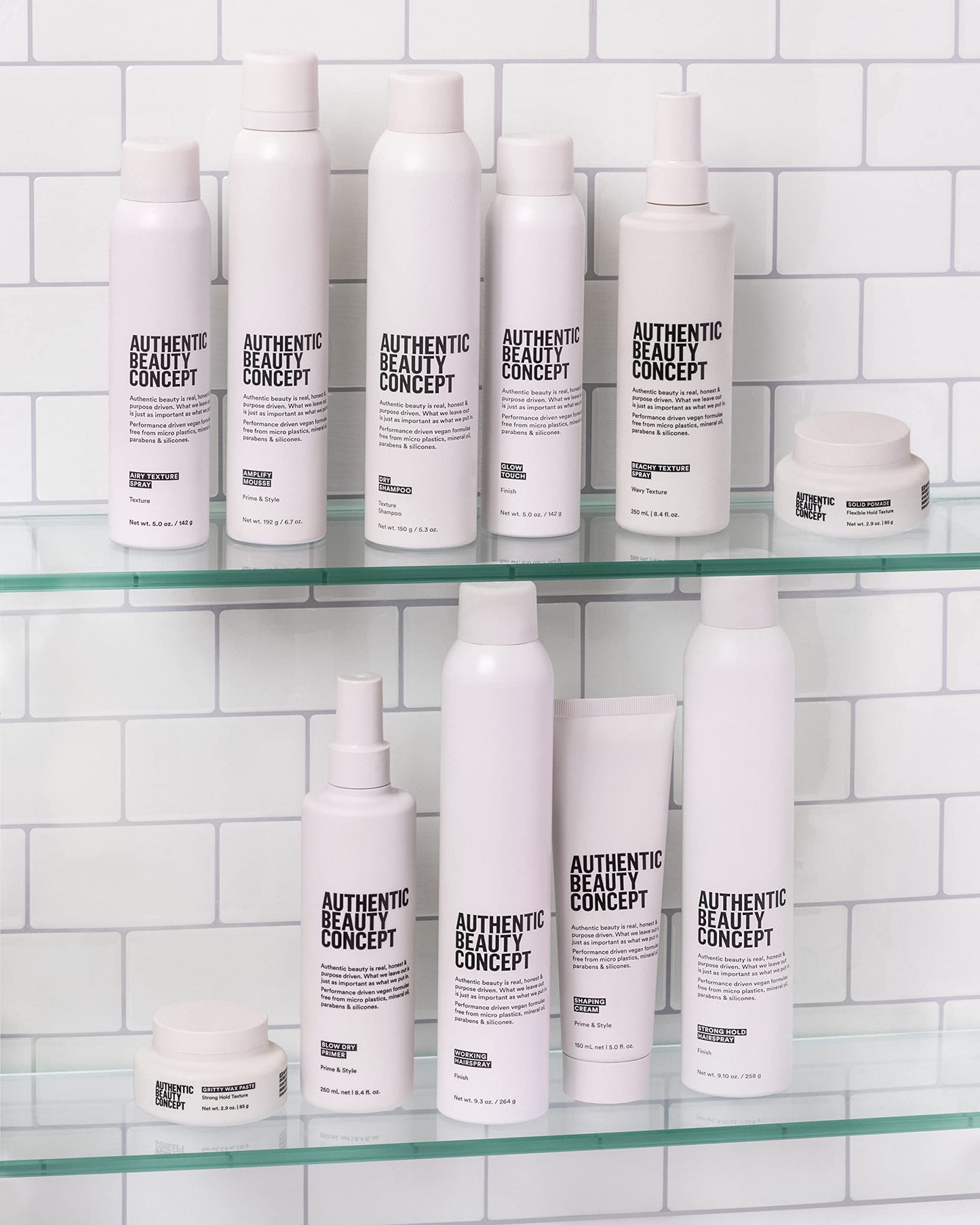 Authentic Beauty Concept Amplify Mousse | Volumizing Mousse | Lightweight Medium Hold Styling | Heat Protection | All Hair Types | Vegan & Cruelty-free | Silicone-free | 6.7 oz