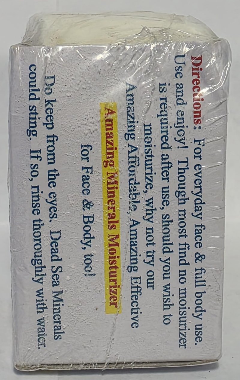 Dead Sea Warehouse - Dead Sea Salt Soap Bar - Original Face & Body Bar - Hydrating Mineral Soap for All Skin Types, Fragrance-Free - 2 Pack - 5.2 oz