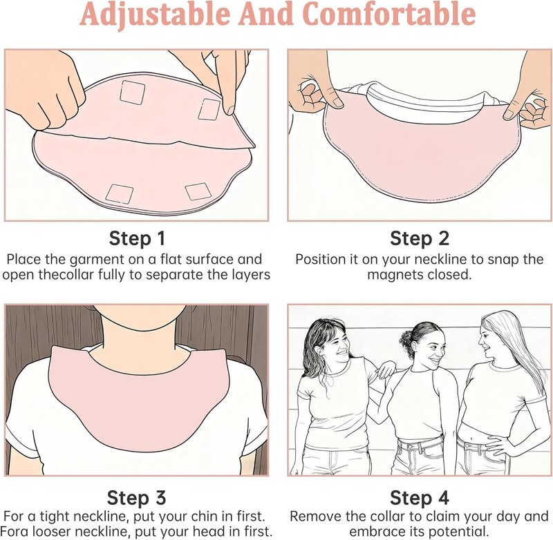 Reusable Makeup Collar Protector Set - Hair Protection Hood for Easy Makeup Application | 2-Pack